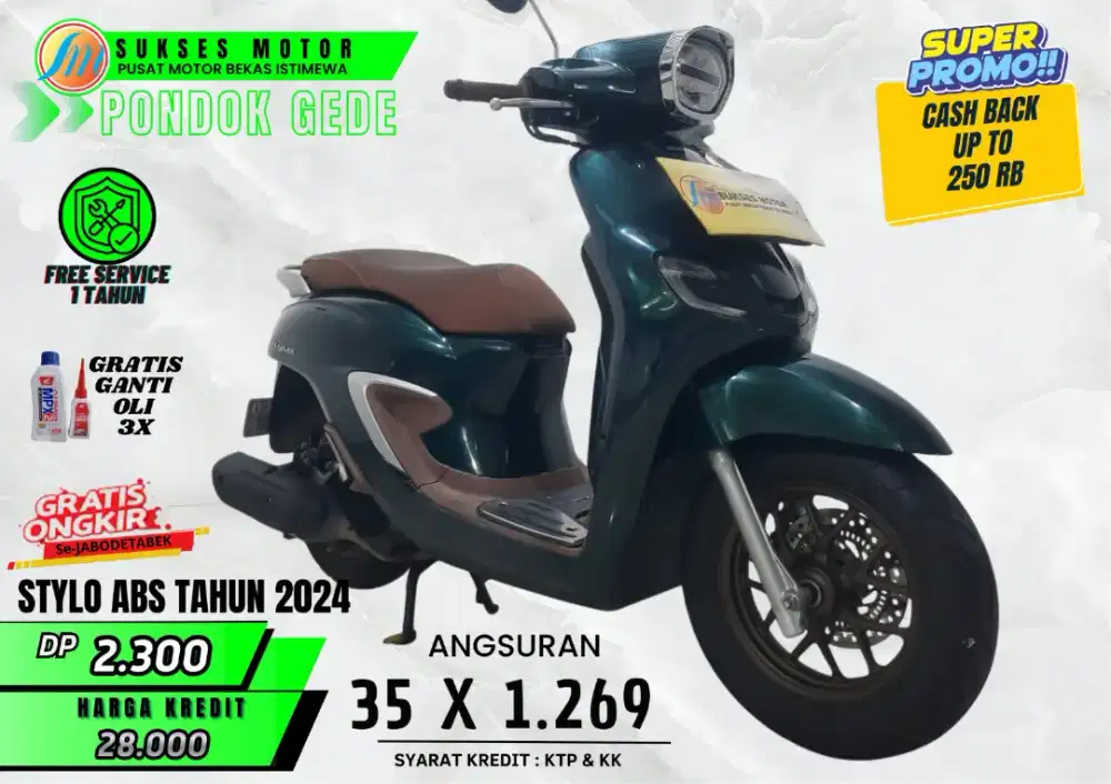 HONDA STYLO ABS TAHUN 2024 MAU KREDIT MASUK LAH