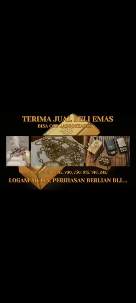 Terima emas dengan kondisi apapun