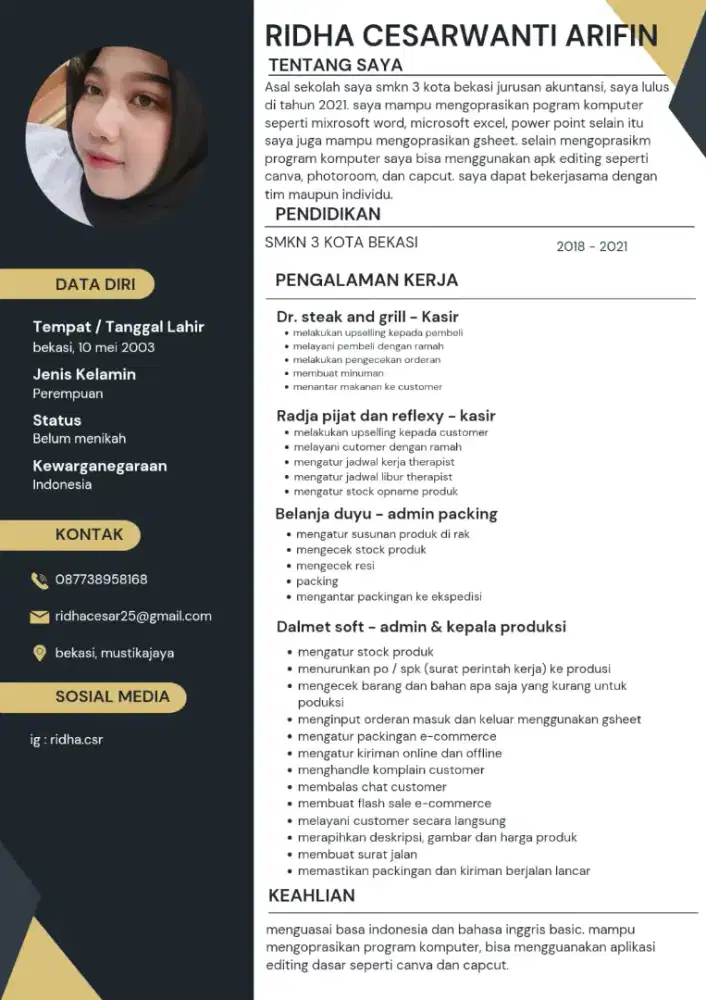 cari kerja di bidan admin