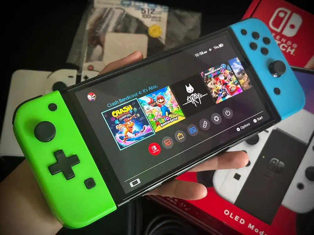 NINTENDO SWITCH OLED 512GB MESIN 2024 FULLSET