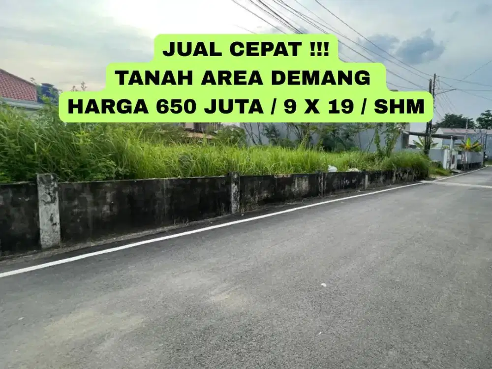 DIJUAL TANAH KAWASAN ELIT MACAN KUMBANG 19 PALEMBANG