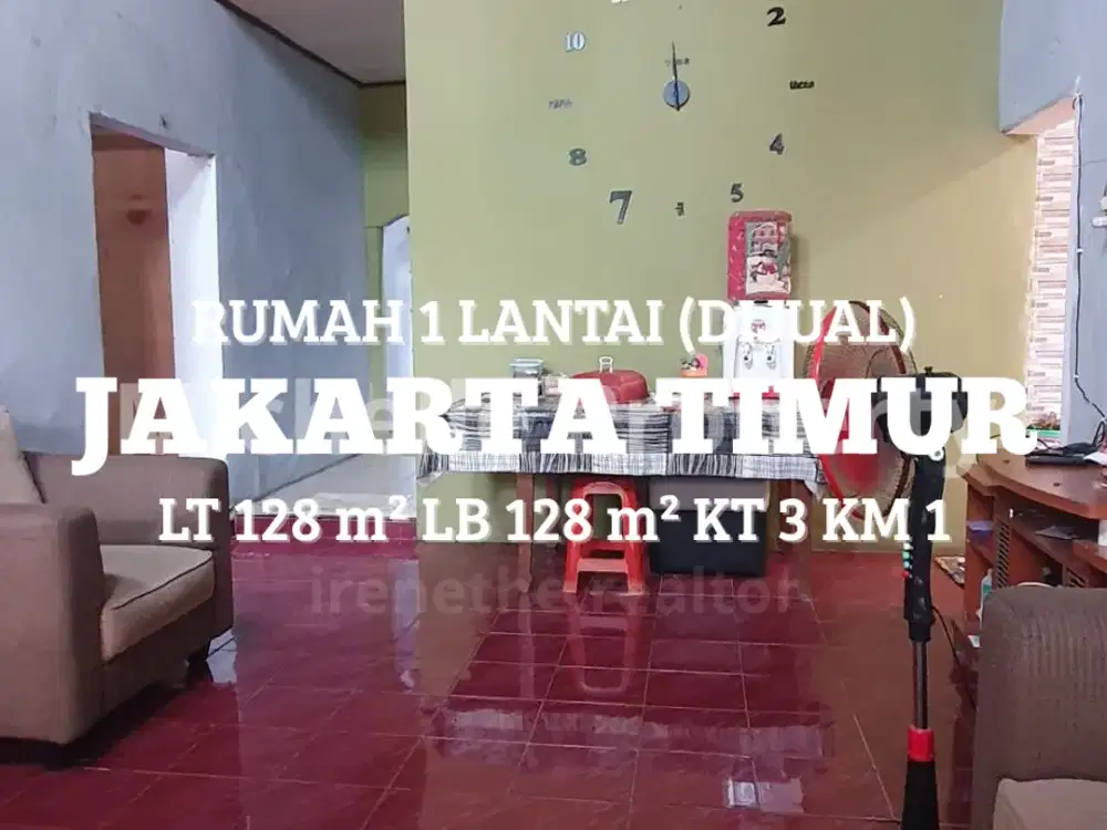 Dijual Rumah 1 Lantai di Ciracas Jakarta Timur