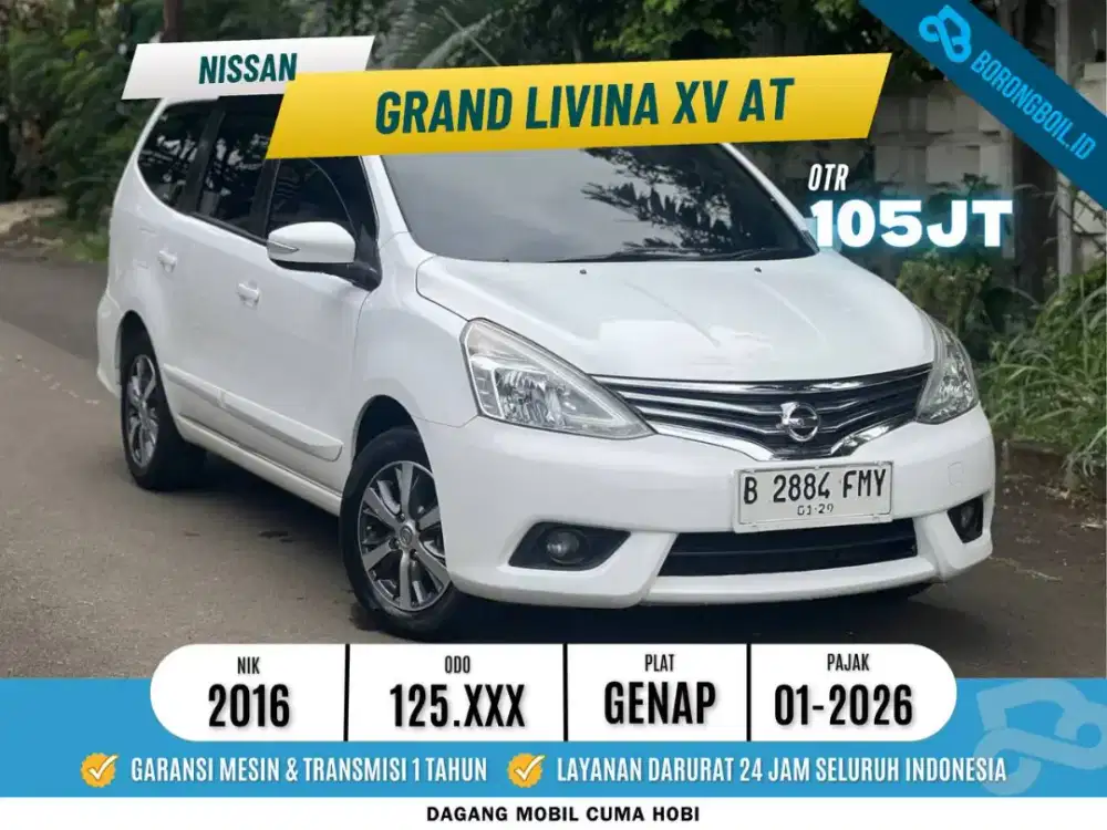 Nissan Grand Livina XV AT 2016 Putih