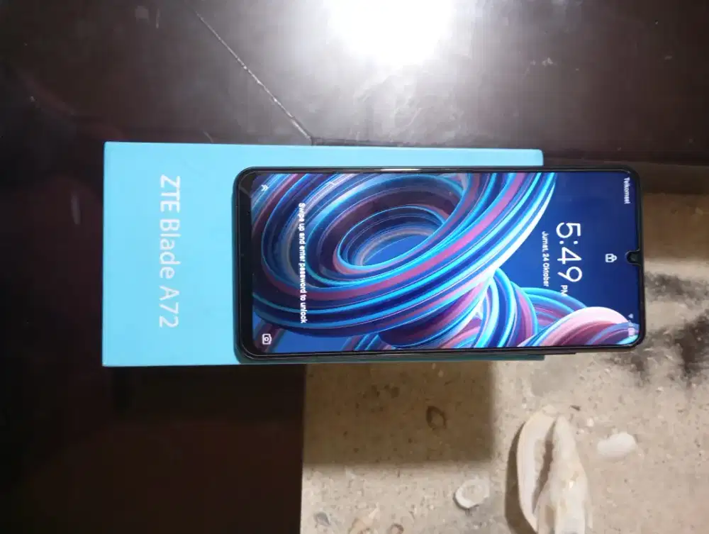 Jual cepat ZTE Blade A72 kondisi bagus, no minus, mulus dan lengkap