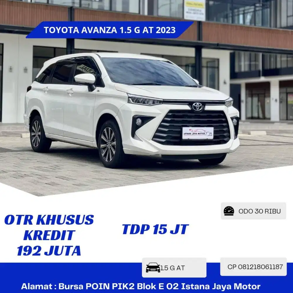 ALL NEW TOYOTA AVANZA 1.5 G AT 2023 PUTIH