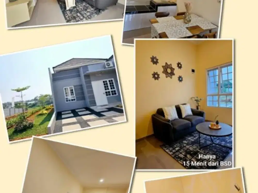 TERMURAH RUMAH BONUS MOTOR 1 UNIT RMH SIAPHUNI SMARTHOME KPR DP 0 NEMPEL BSD