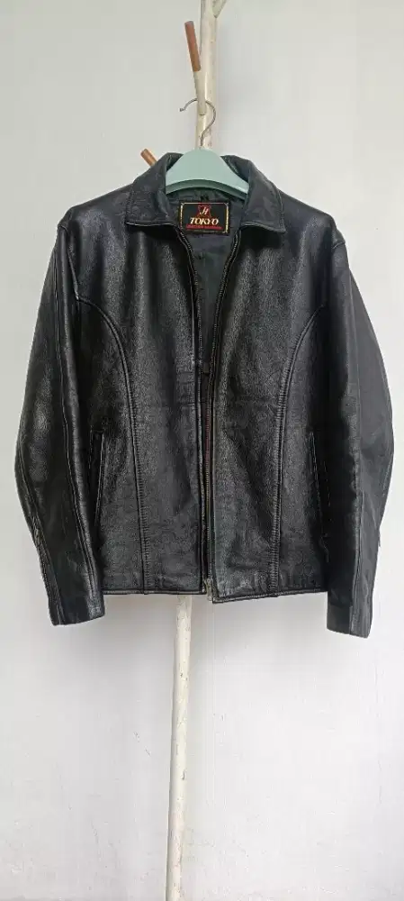 Jaket kulit asli caferacer