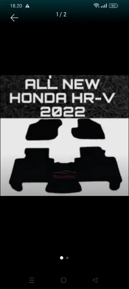Karpet beludru original HR-V 2022