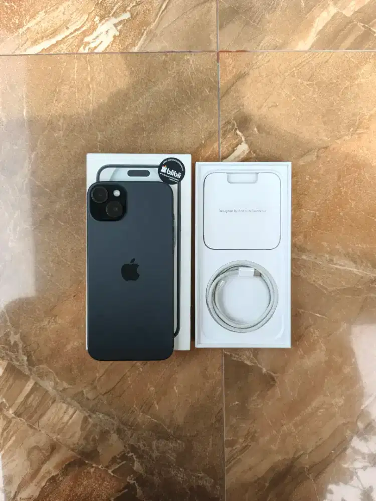 Jual cepat iphone 15 plus 128gb ibox fullset