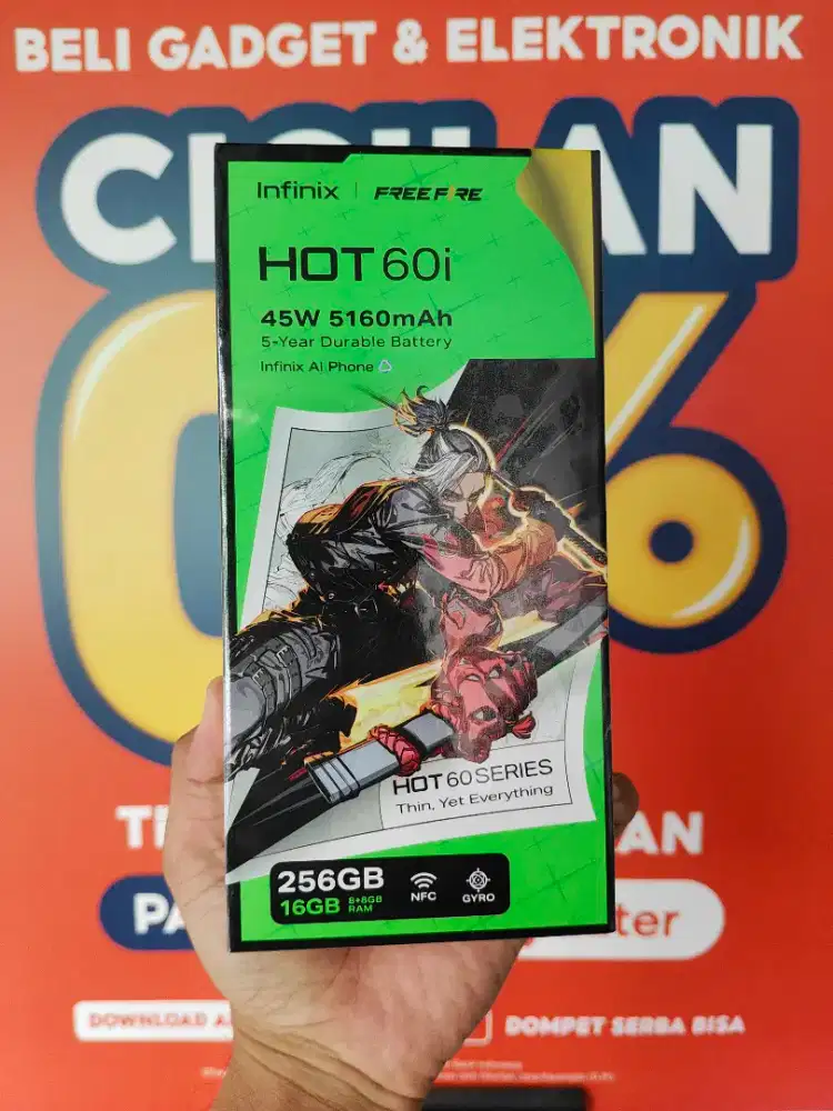 Infinix hot 60i 8/256 baru