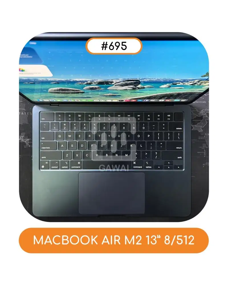 #695 Macbook Air M2 13 Midnight 8/512 WIFI BH 96%