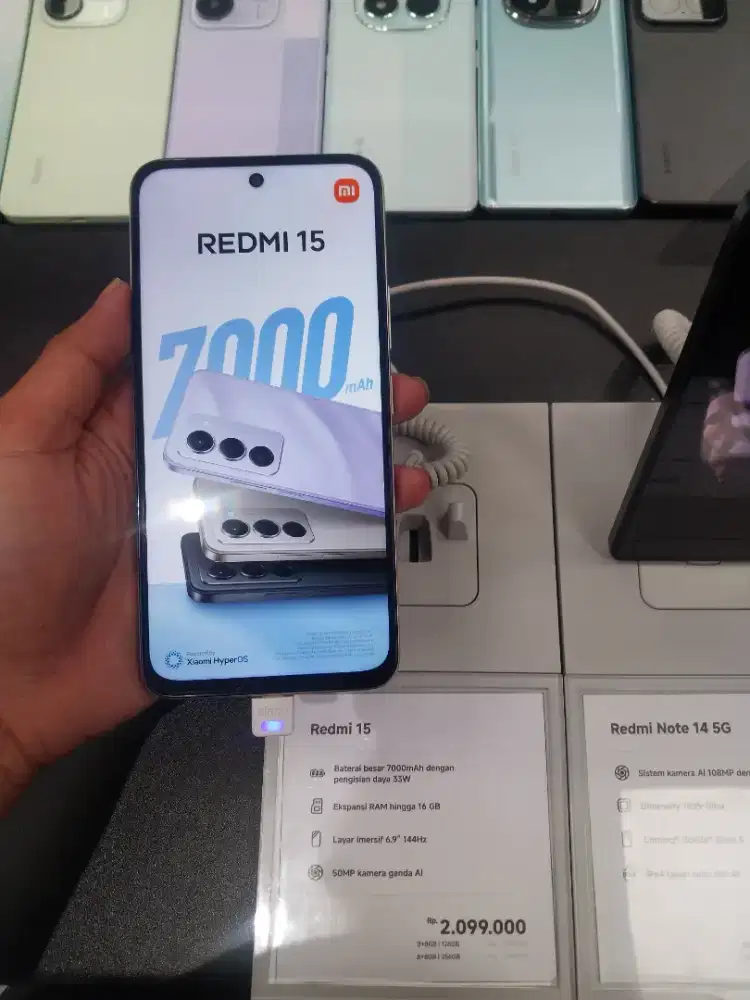 Redmi 15 8/128 GB garansi resmi 15 bulan dari xiaomi servis center