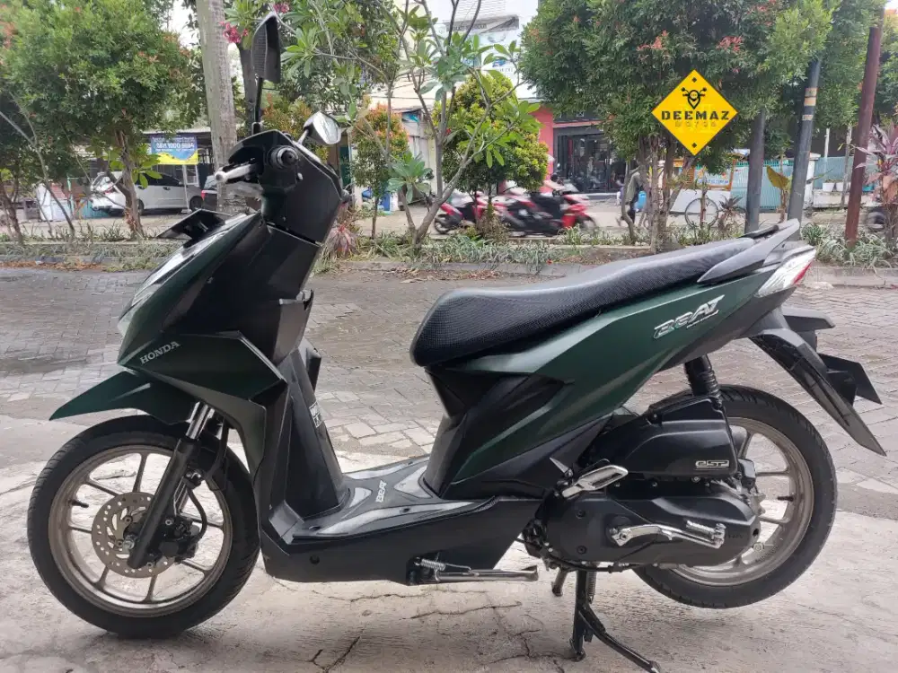 (DP 500 Rb)‼️ Honda Beat Deluxe CBS ISS Hijau 2023 Cash / Kredit