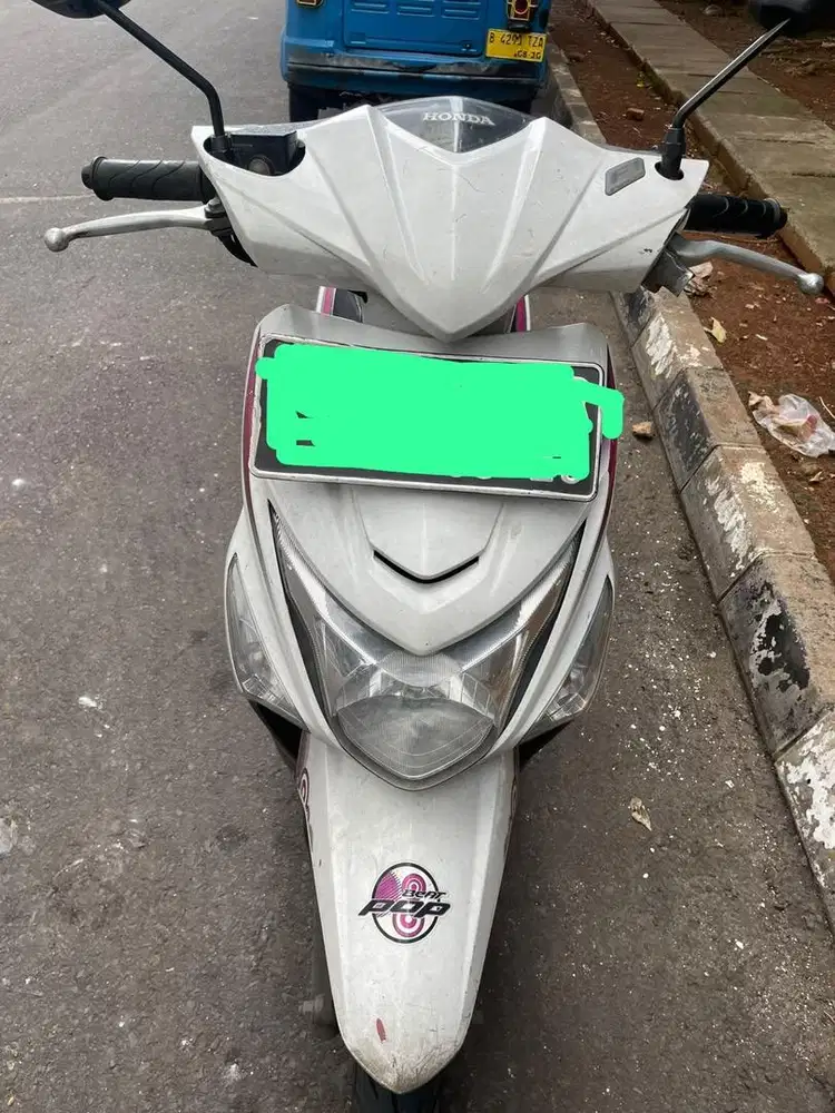 Jual Beat Pop Warna Putih Plat B tangerang