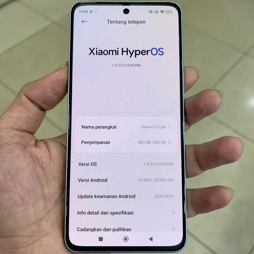 Xiaomi 12 lite ram 8 / 256 resmi fullset original