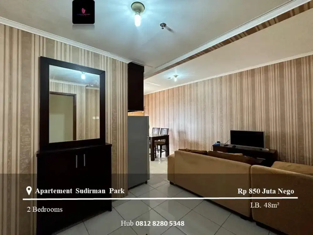 Dijual Apartement Sudirman Park High Floor 2BR Full Furished Tower A