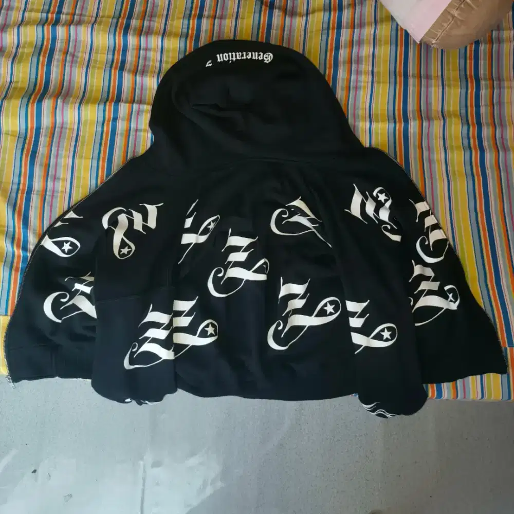 Hoodie Zipper Cotton Fleece 330gsm Motif GENERATION Z SIZE M
