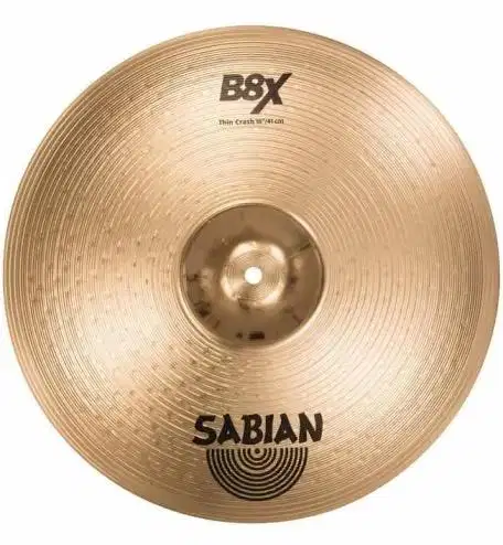 Thin Crash Cymbal Sabian 16 inch B8x Bekas