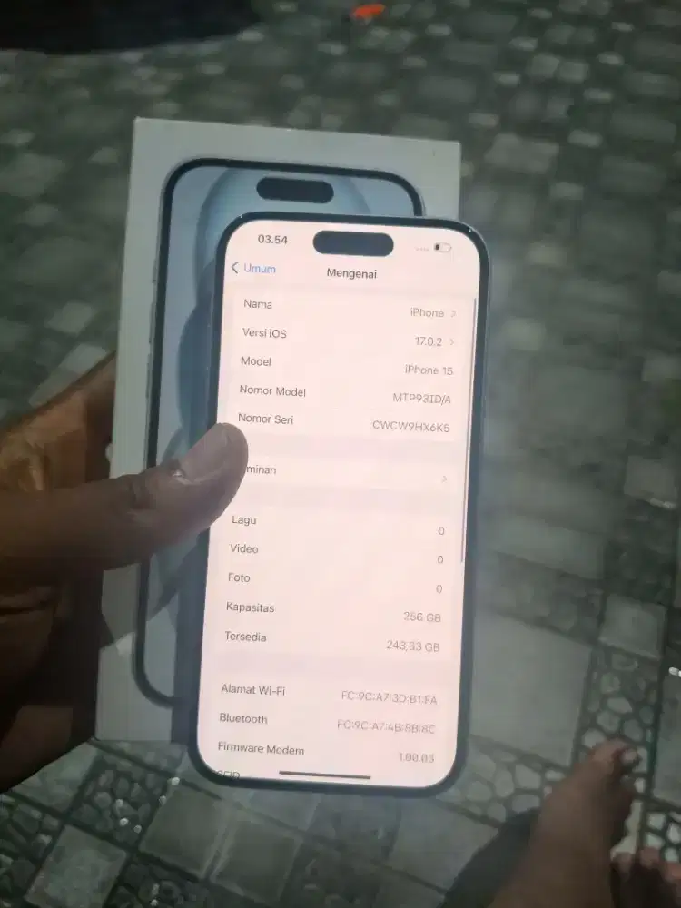 iPhone 15 256Gb Resmi ID/A digimap lngkp ori BS tuker tmabh