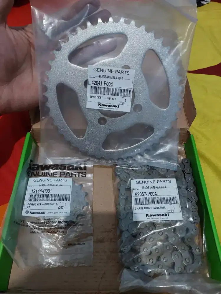 Rantai Set Chain Kit Kawasaki ZX-130