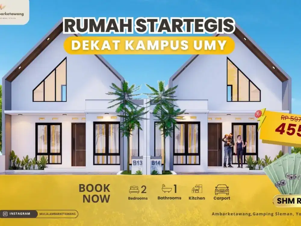 JUAL RUMAH PROMO TERBATAS DEKAT PUSKESMAS MANCASAN YOGYAKARTA