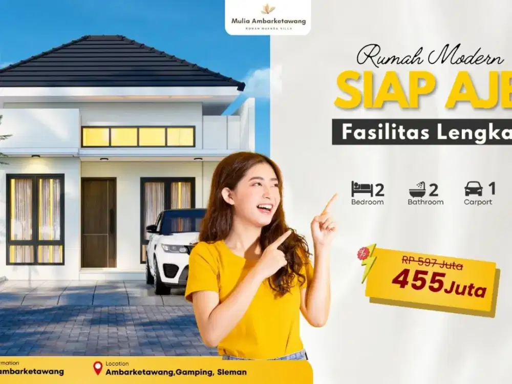 JUAL RUMAH DEKAT JL.WATES KM7 SLEMAN BONUS MEZZANINE