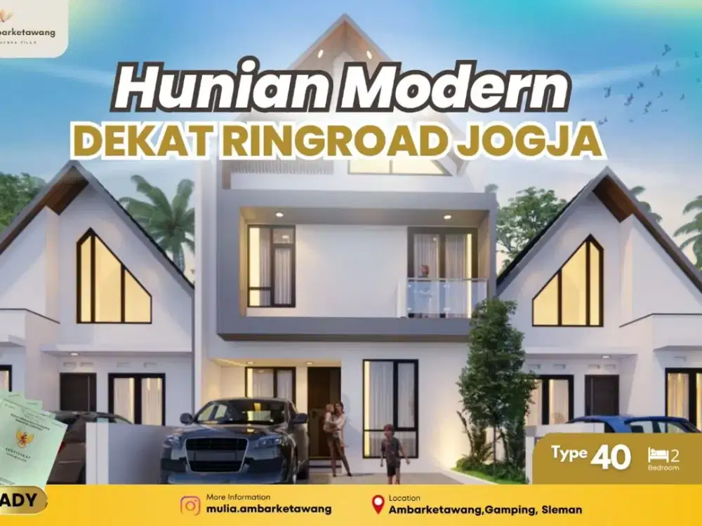 DIJUAL RUMAH GRATIS BIAYA AJB YOGYAKARTA