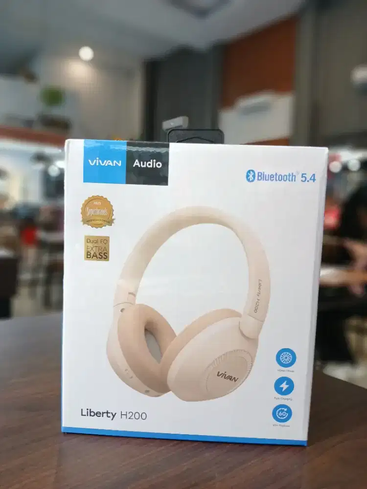 Headset VIVAN Wireless Bluetooth 5.3 Earphone Bass Liberty H200
