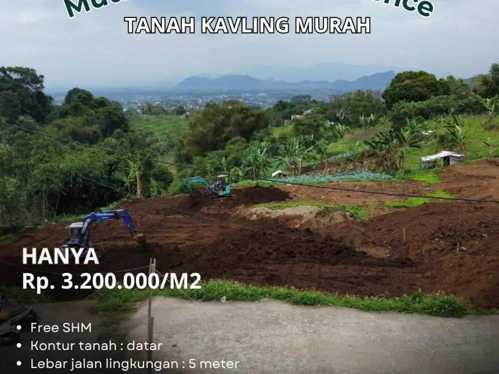 5 MENIT PASAR ATAS! Kavling Mutiara Kolmas Datar, Lebar 6M, SHM
