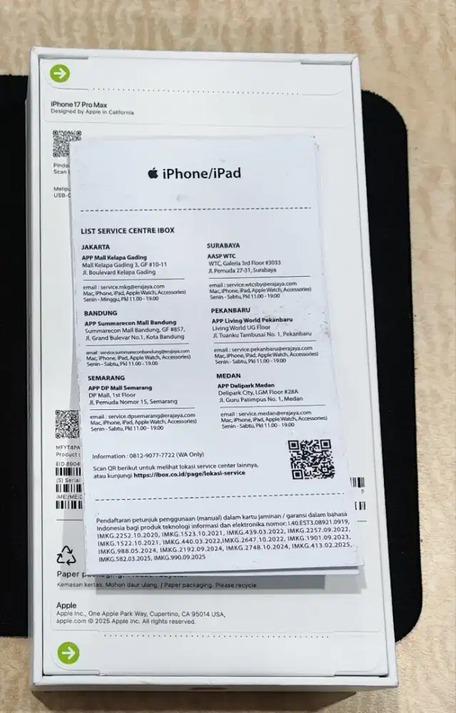 iPhone 17 Promax 256 GB Cosmic Oramge