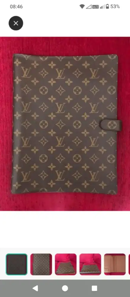 Louis Vuitton Monogram Bloc A4 Notebook Cover ORIGINAL