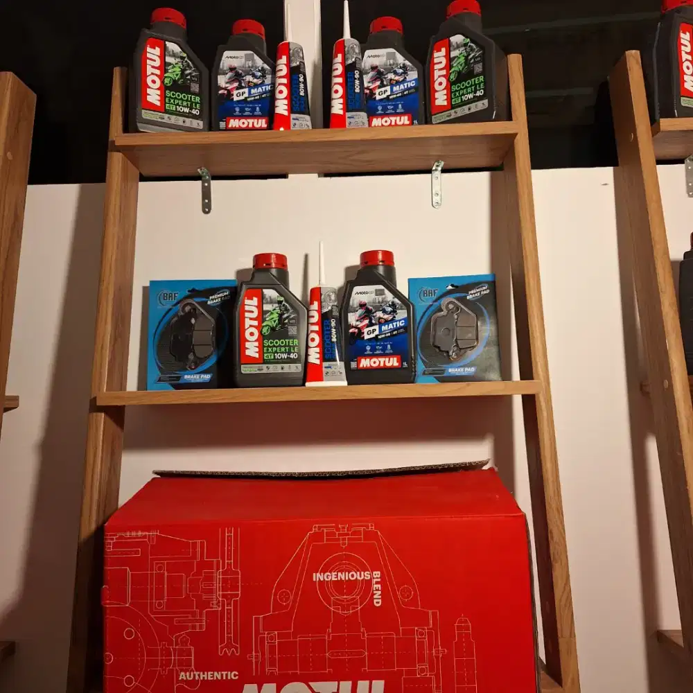 Oli Mesin, Oli gardan MOTUL dan kampas rem Yamaha