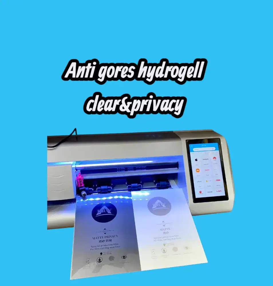 Anti gores hydrogell clear&privacy ready untuk semua jenis handphone