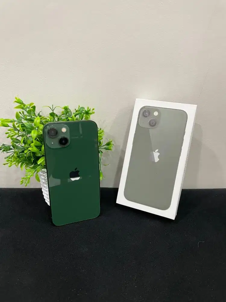 IPhone 13 128GB Alpine Green mulus Fullset BH 80% 3Utool 98 3&Indosat