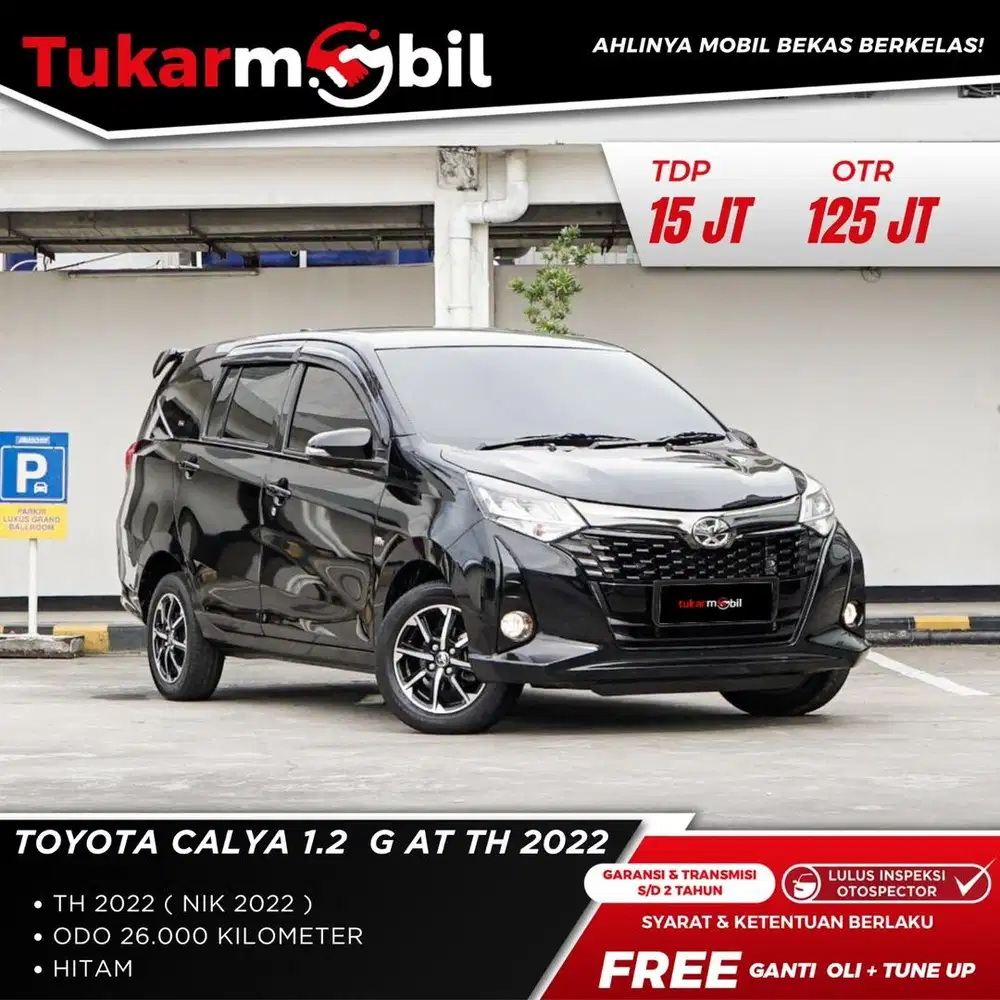 [BERGARANSI] TOYOTA CALYA G 1.2 METIK TAHUN 2018 HITAM LOW KM