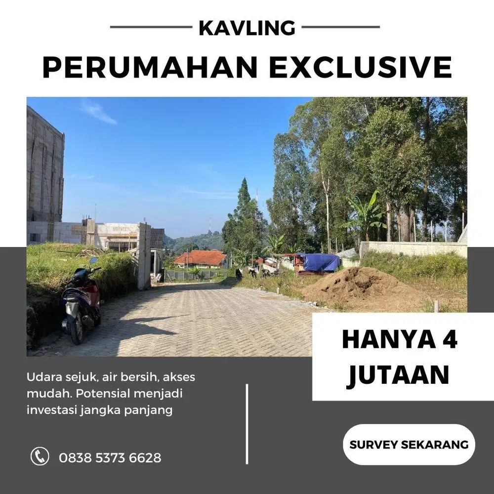 TANAH SIAP BANGUN SHM VIEW PEGUNUNGAN MURAH