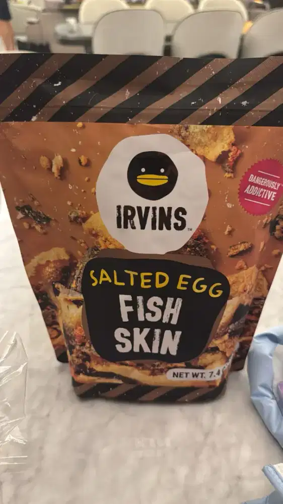 Salted egg fish skin irvins
