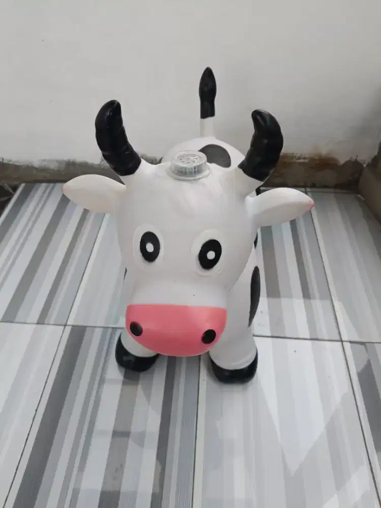 Mainan Anak Jumping Sapi Karet Seperti Kuda Karet Preloved Bagus Murah