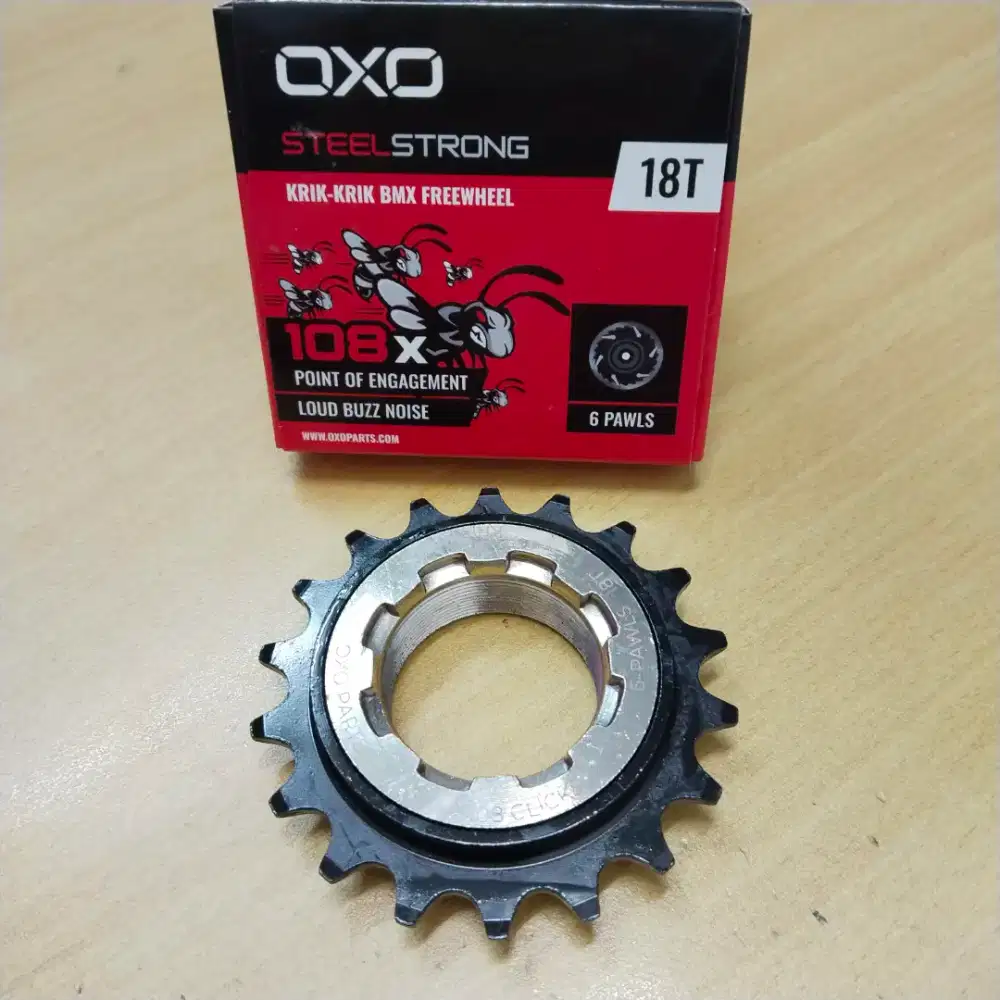 Freewheel BMX Krik krik OXO Steel Strong 108x POE Nyaring 6 Pawls
