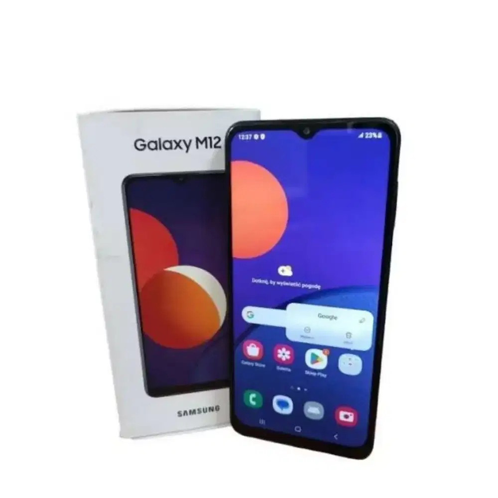 Samsung M12 Navy Blue 4/64gb Mulus Resmi Sein Fullset + Bonus