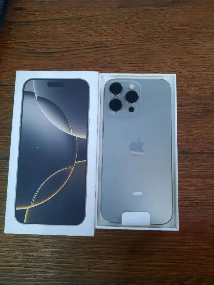 IPHONE 16 PROMAX 256 IBOX 
Warna Natural Titanium
HANYA OPEN BOX