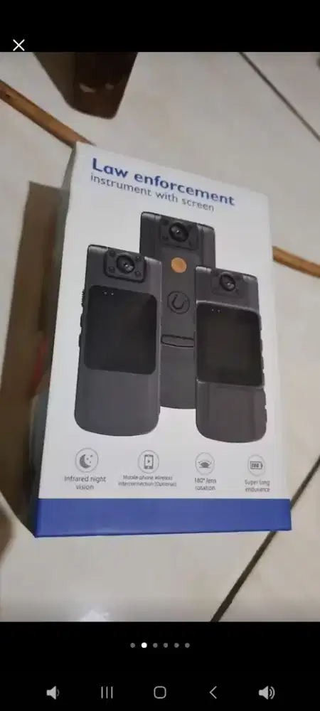 Body Cam Mini Camera Full HD 1080p Rotating Lens