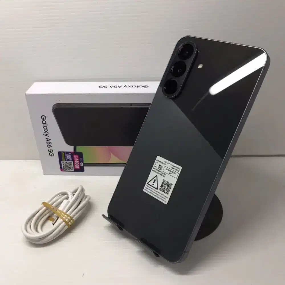 Samsung A56 5G Hitam 12gb/256gb Hitam Resmi SEIN Fullset Mulus + Bonus