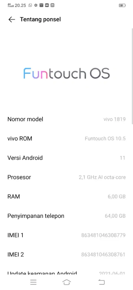 Vivo V15 6/64 HP+KABEL CAS