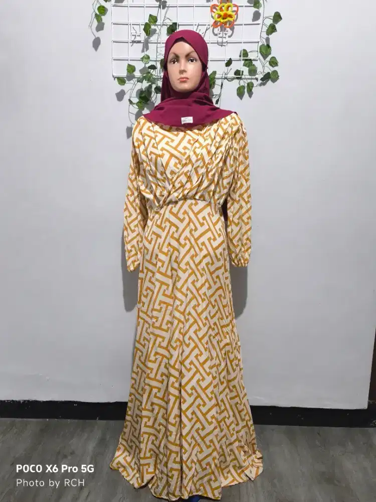 Gamis Rayon Motif Second