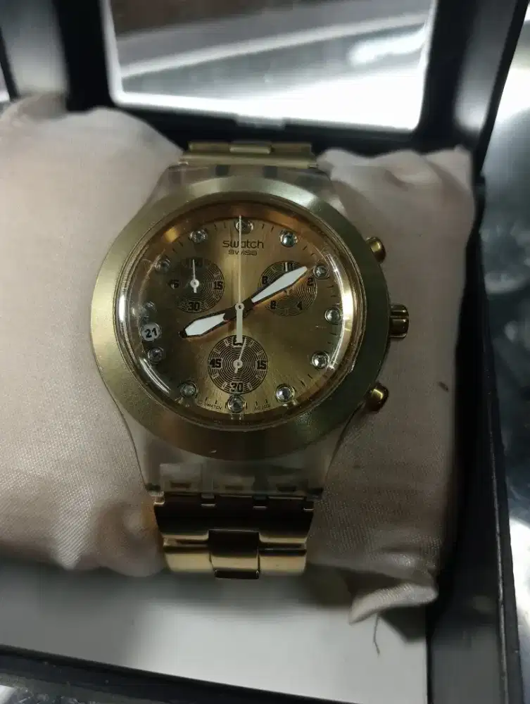 Jual Swatch irony chronograph second mulus