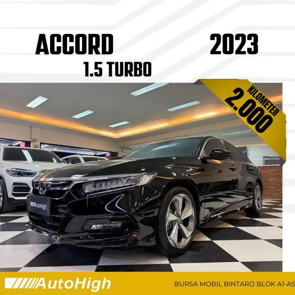 DP10% [Km2.000] Accord Sunroof Turbo 2022 Black Reg 2021 #AUTOHIGH