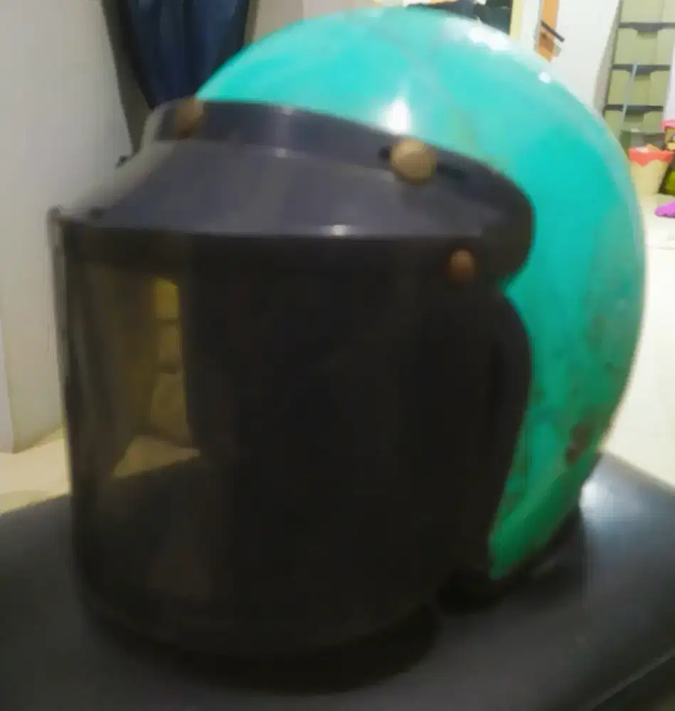 Jual helm classic mickey mouse warna hijau tosca uk L murmer aja