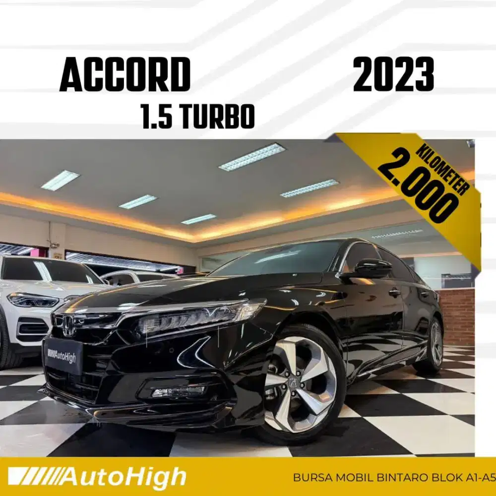 DP10% [Km2.000] Accord Sunroof Turbo 2022 Black Reg 2021 #AUTOHIGH