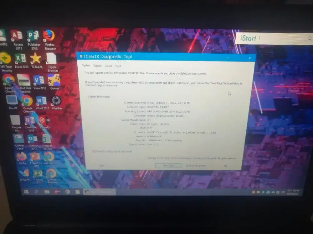 Laptop hp celeron